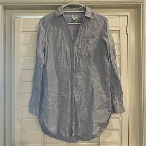 Linen Tunic Dress Coverup